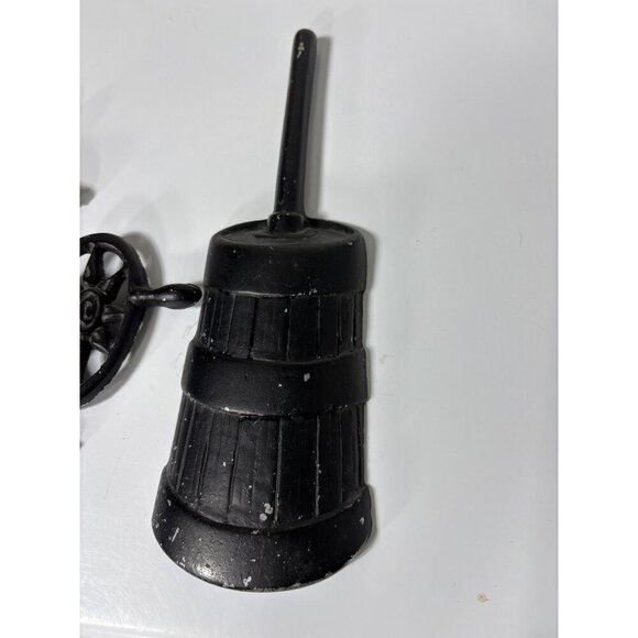 Vtg Sexton Black Metal Wall Hanging Butter Churn Coffee Grinder Kitchen Decor - Picture 3 of 5